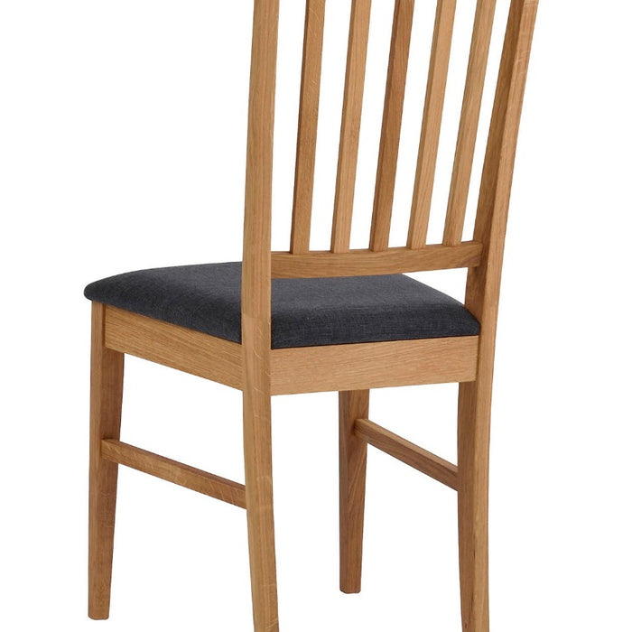 Rowico Filippa Stoel - Set Van 2 - Grijs|Eikenhout