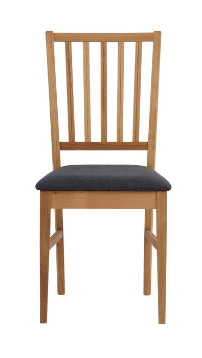 Rowico Filippa Stoel - Set Van 2 - Grijs|Eikenhout