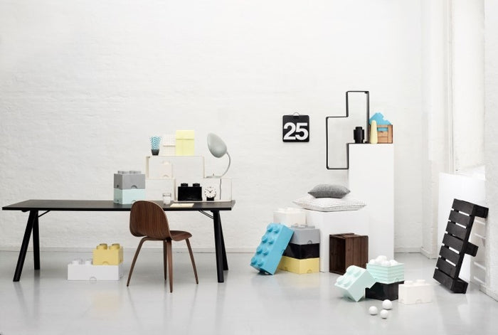 LEGO - Opbergbox Brick 8, Pastelgeel - LEGO