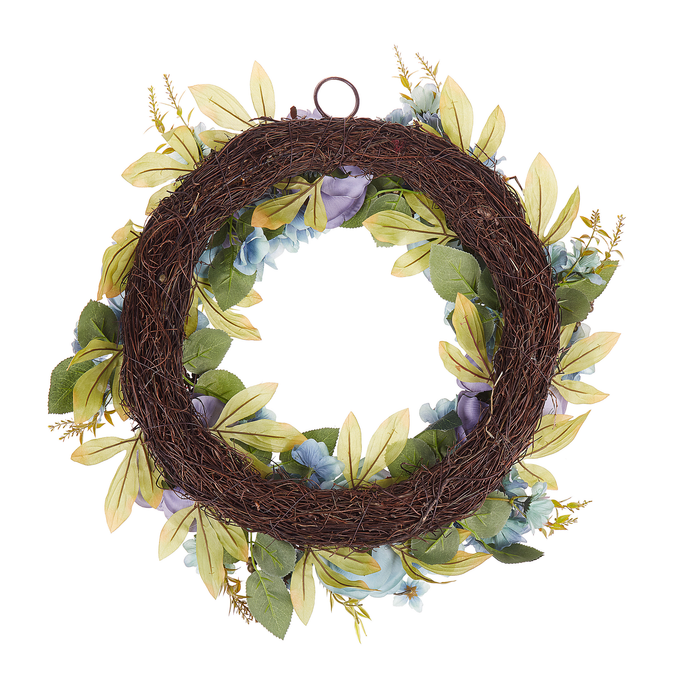 Beliani - GALDAR - Krans - Lichtblauw - Polyester