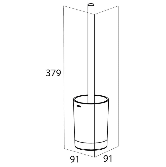Tiger Tune Toiletborstel met Houder Vrijstaand - Zwart