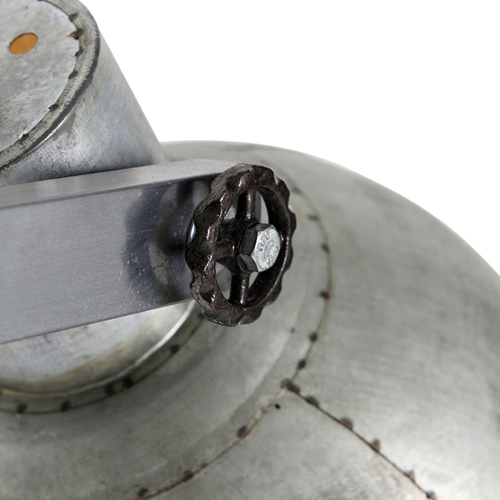 QAZQA Industriële hanglamp grijs 2-lichts - Samia Sabo