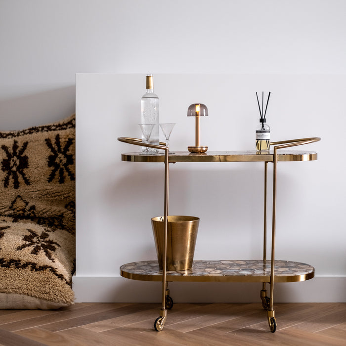 Humble Two Oplaadbare Tafellamp - Gold Smoked