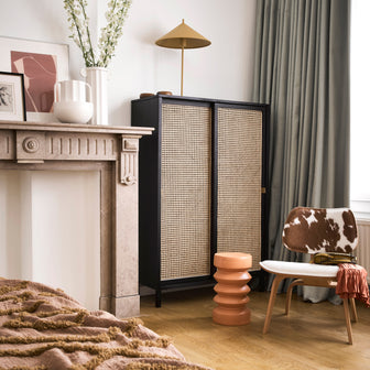 HKliving Stoneware Bijzettafel Ø 23 cm - Terra