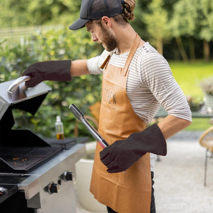 Orange85 Barbecue handschoen ovenwant suède