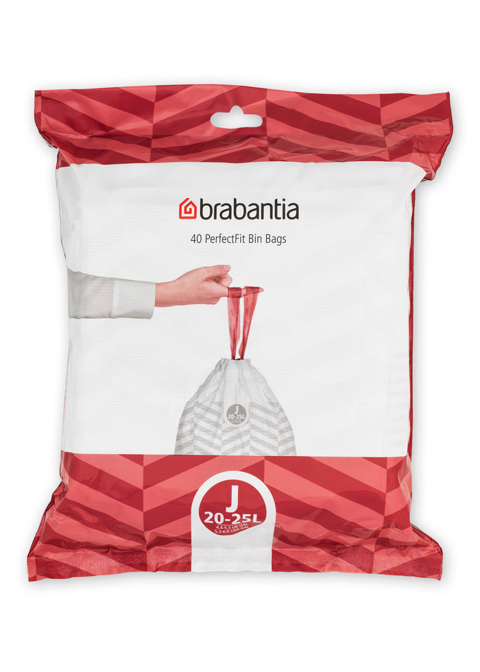 Brabantia Type J PerfectFit Afvalzak Dispenser 20-25 Liter - 40 zakken