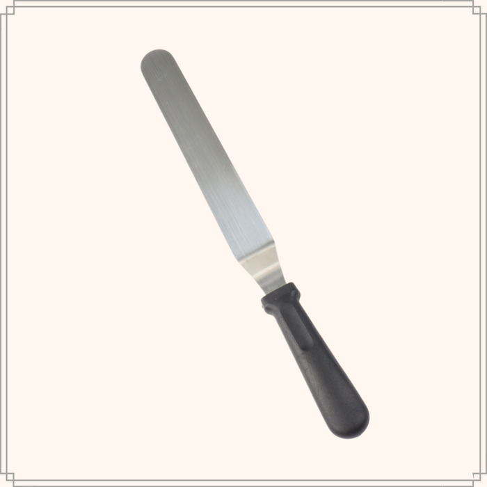 OTIX Paletmes Glaceermes Gebogen Bakken 32cm Zwart RVS en Kunststof