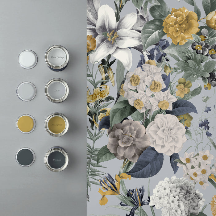 Graham & Brown Vliesbehang - Glasshouse Flora Sky - 10mx52cm