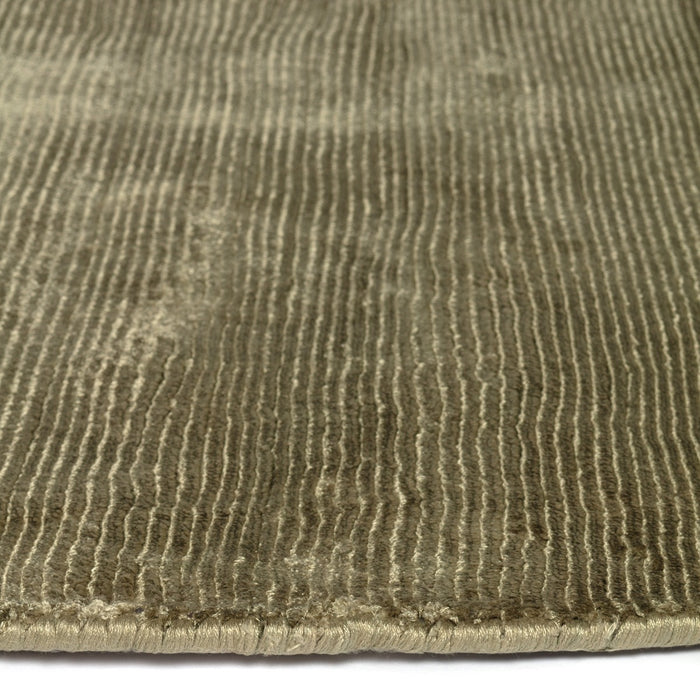 Interieur05 Vloerkleed Felva Groen Rond Viscose 220 cm