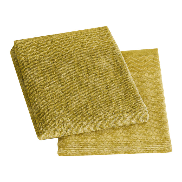 DDDDD Petals Keukendoek en Theedoek - Ochre