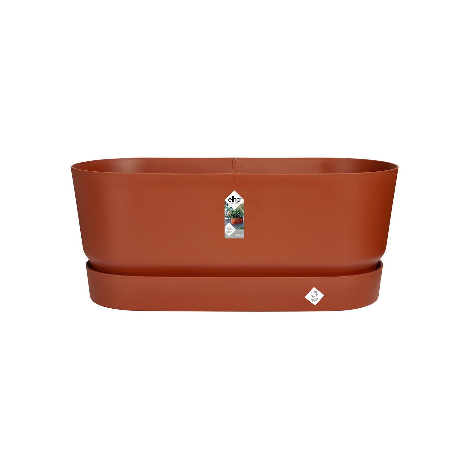 Elho Greenville Bloembak met Wielen 60 cm