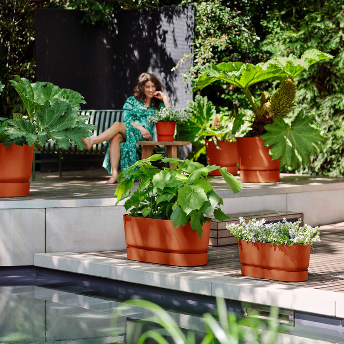 Elho Greenville Bloembak met Wielen 60 cm