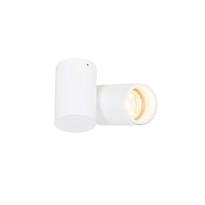 QAZQA Design plafondspot wit kantelbaar GU10 50mm - Michael