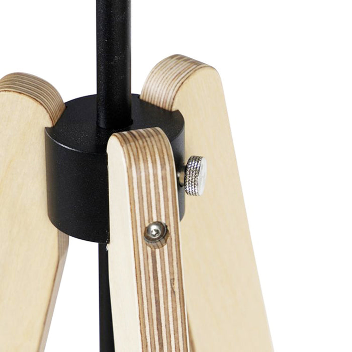 QAZQA Vloerlamp telu - Taupe - Modern - D 45cm