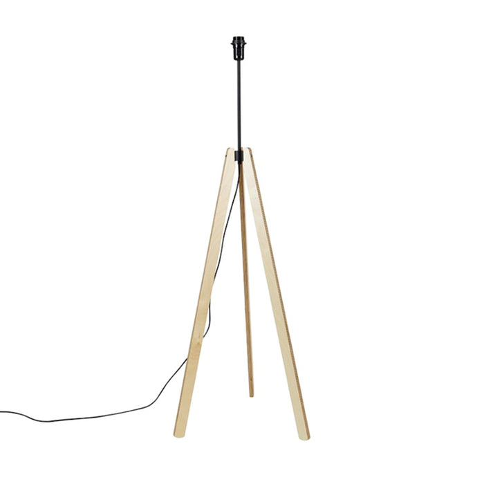 QAZQA Vloerlamp telu - Taupe - Modern - D 45cm