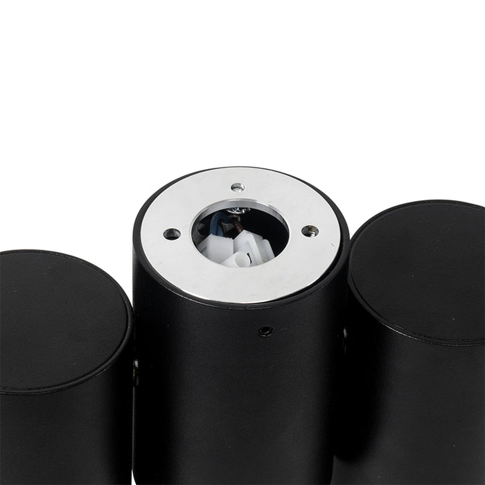 QAZQA Design spot zwart 2-lichts verstelbaar - Michael