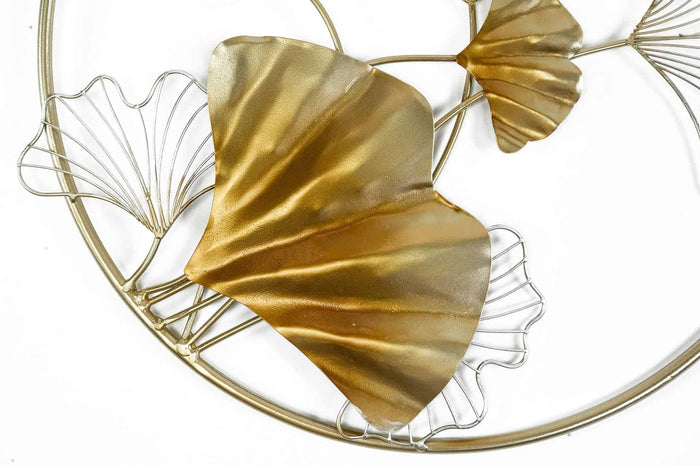 Liviza Muurdecoratie goud bloemen