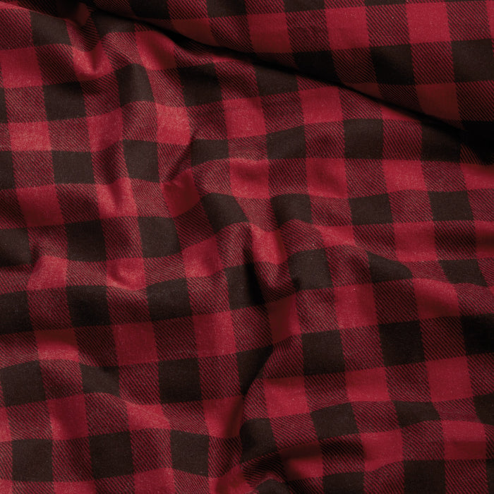 Damai dekbedovertrek Flanel - 200x200|220cm - Rood