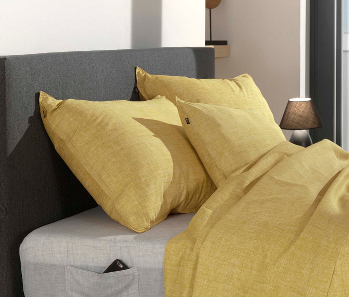 Zo Home Dekbedovertrek Katoen Lino Linnen Look aspen yellow