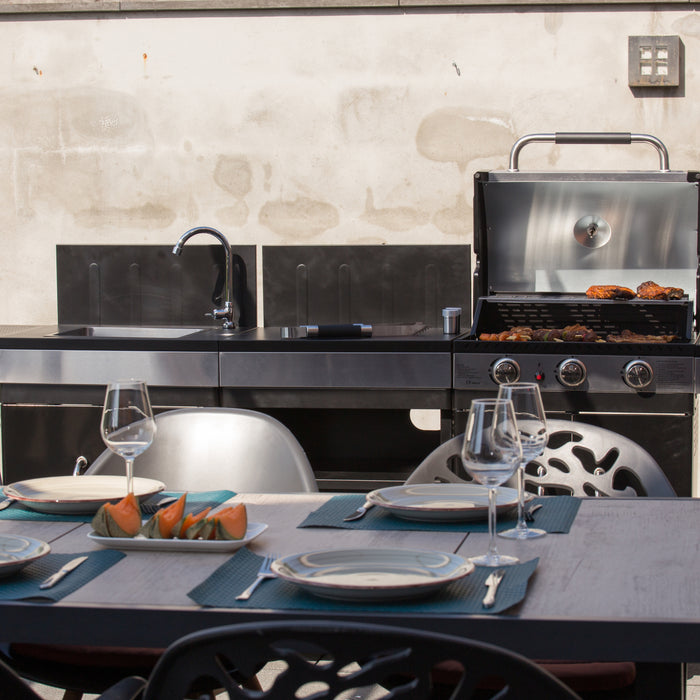 SUMM Supreme Buitenkeuken B 242 x D 57 cm