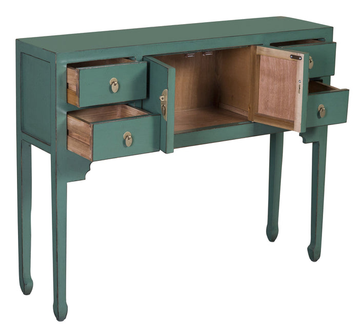 Fine Asianliving Chinese Sidetable Pine Green - Orientique Collectie