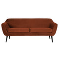 Woood Rocco 2-zitsbank - Velvet - Roest