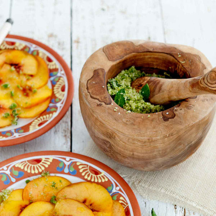 Bowls and Dishes Pure Olive Wood Vijzel Ø 12 cm