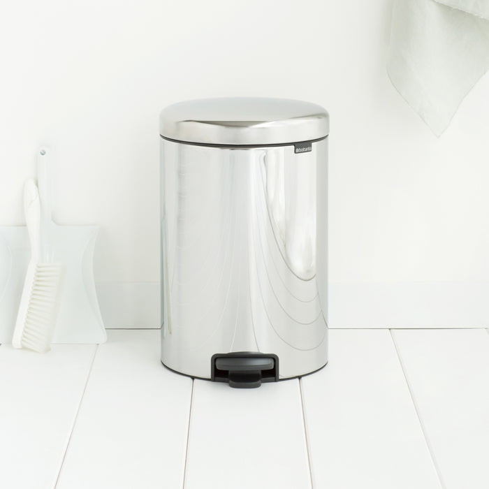 Brabantia NewIcon Pedaalemmer 20 L - Brilliant Steel