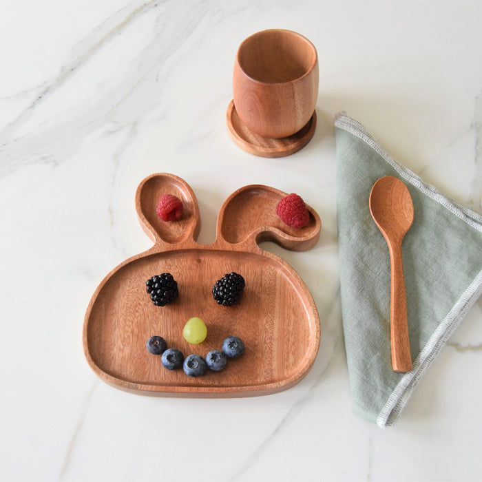 Khaya houten kinderbord - konijn