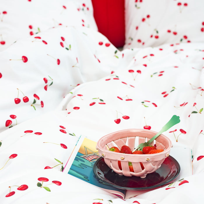 SNURK Cherries Dekbedovertrek 240 x 220 cm