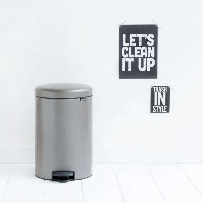 Brabantia NewIcon Pedaalemmer 20 L - Platinum