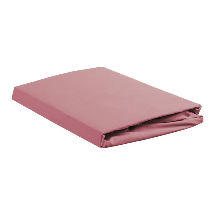 Ambiante Cotton Uni Hoeslaken 180 x 210/220 cm - Roze
