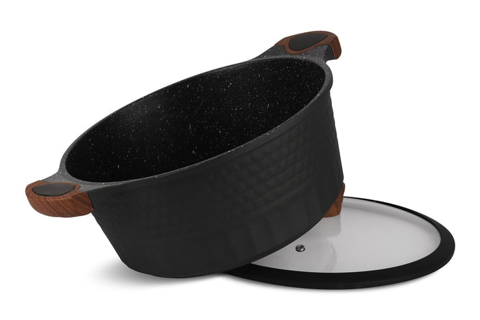 Edenberg Black Line - 10-delige Luxe Pannenset van Gesmeed Aluminium