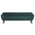 Woood Rocco 3-zitsbank - Velvet - Teal