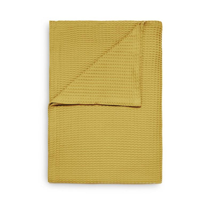 Heckett & Lane Wafel Sprei 240 x 260 cm - Curry Yellow