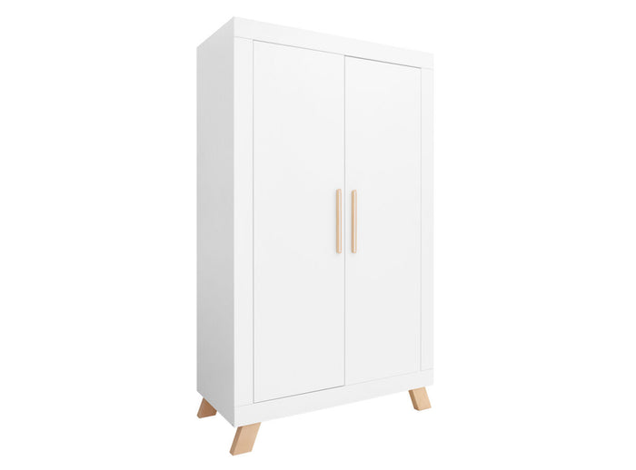 Bopita Lisa 2-deurskast - Wit|Naturel