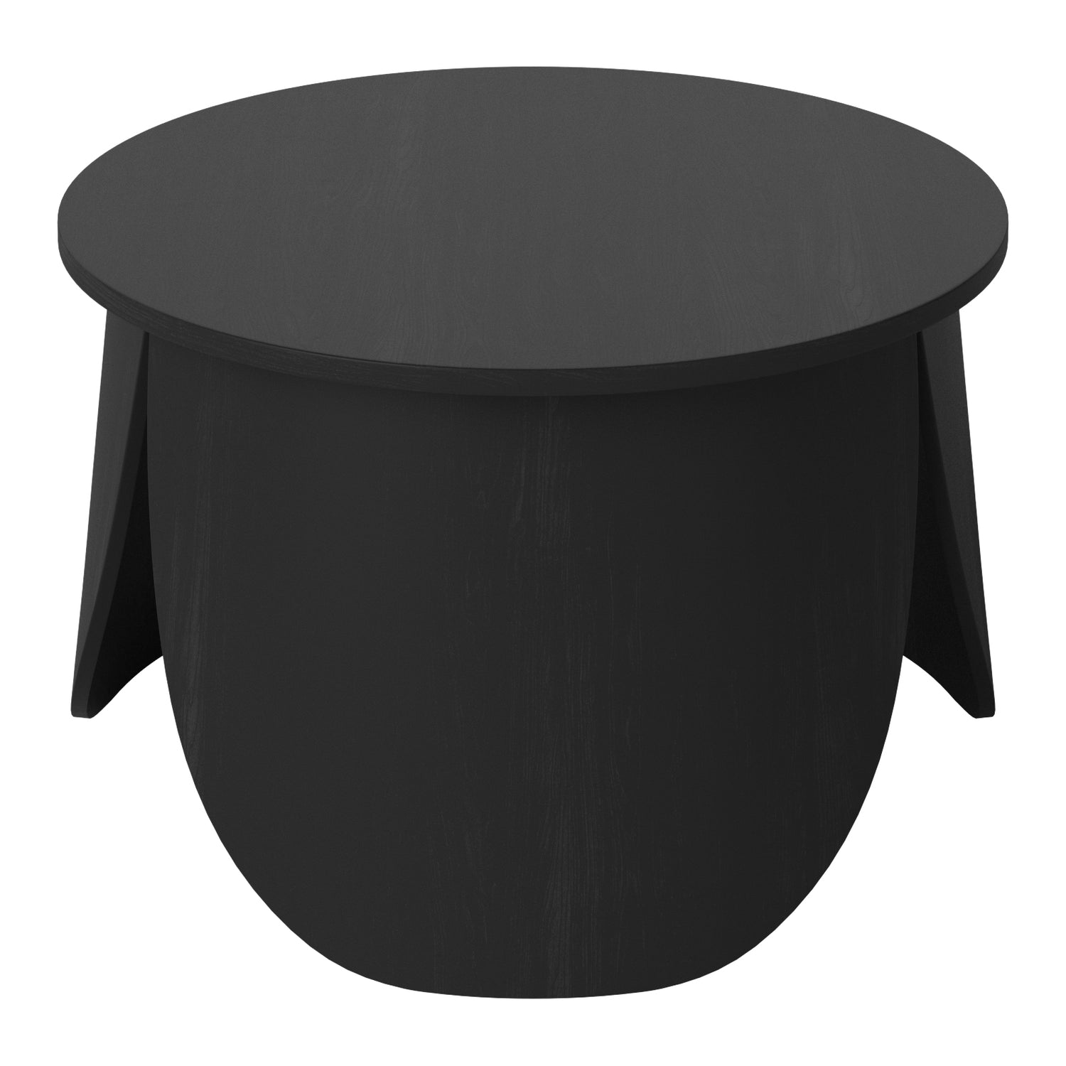 Bolia Peyote Salontafel - H 35 x Ø 56 cm - Zwart Gebeitst Gelakt Eiken