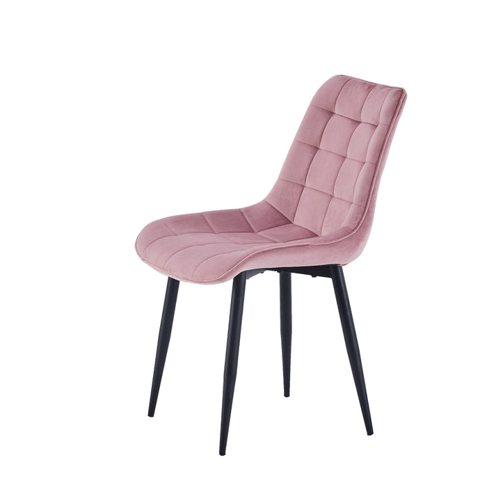 Furnihaus Eetkamerstoel Felix Velvet Roze - set van 4