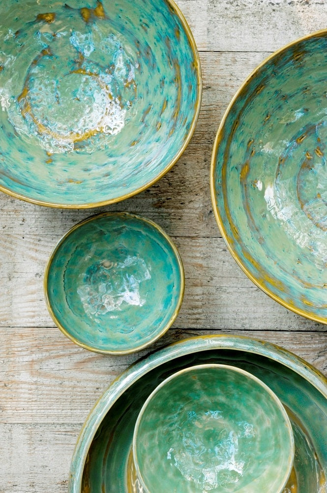 SERAX - Pascale Naessens - Pure Saladeschaal Ø 32 cm - Zeegroen