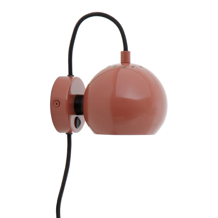 Frandsen Ball Metal Magnet Wandlamp Ø 12 cm - Red Glossy