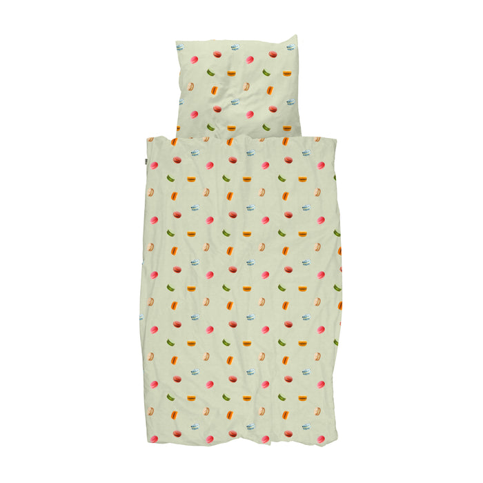SNURK Macarons Dekbedovertrek 140 x 220 cm - Groen