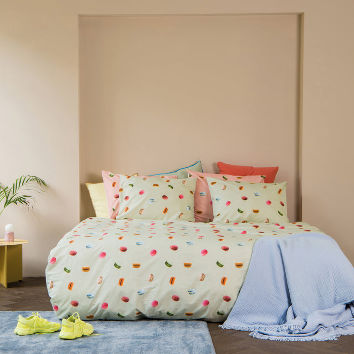 SNURK Macarons Dekbedovertrek 140 x 220 cm - Groen