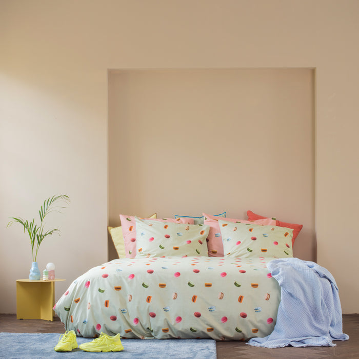 SNURK Macarons Dekbedovertrek 140 x 220 cm - Groen