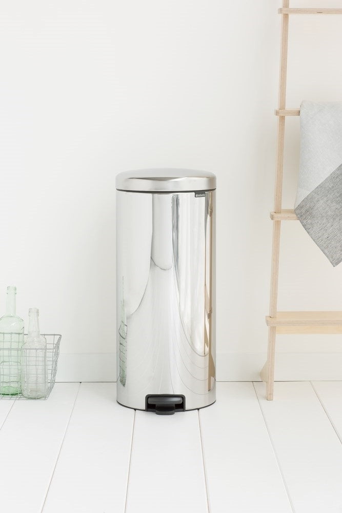 Brabantia NewIcon Pedaalemmer 30 L - Brilliant Steel
