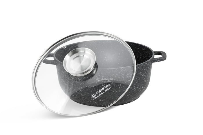 Edenberg Stonetec Line - 8-delige Luxe Pannenset van Gesmeed Aluminium