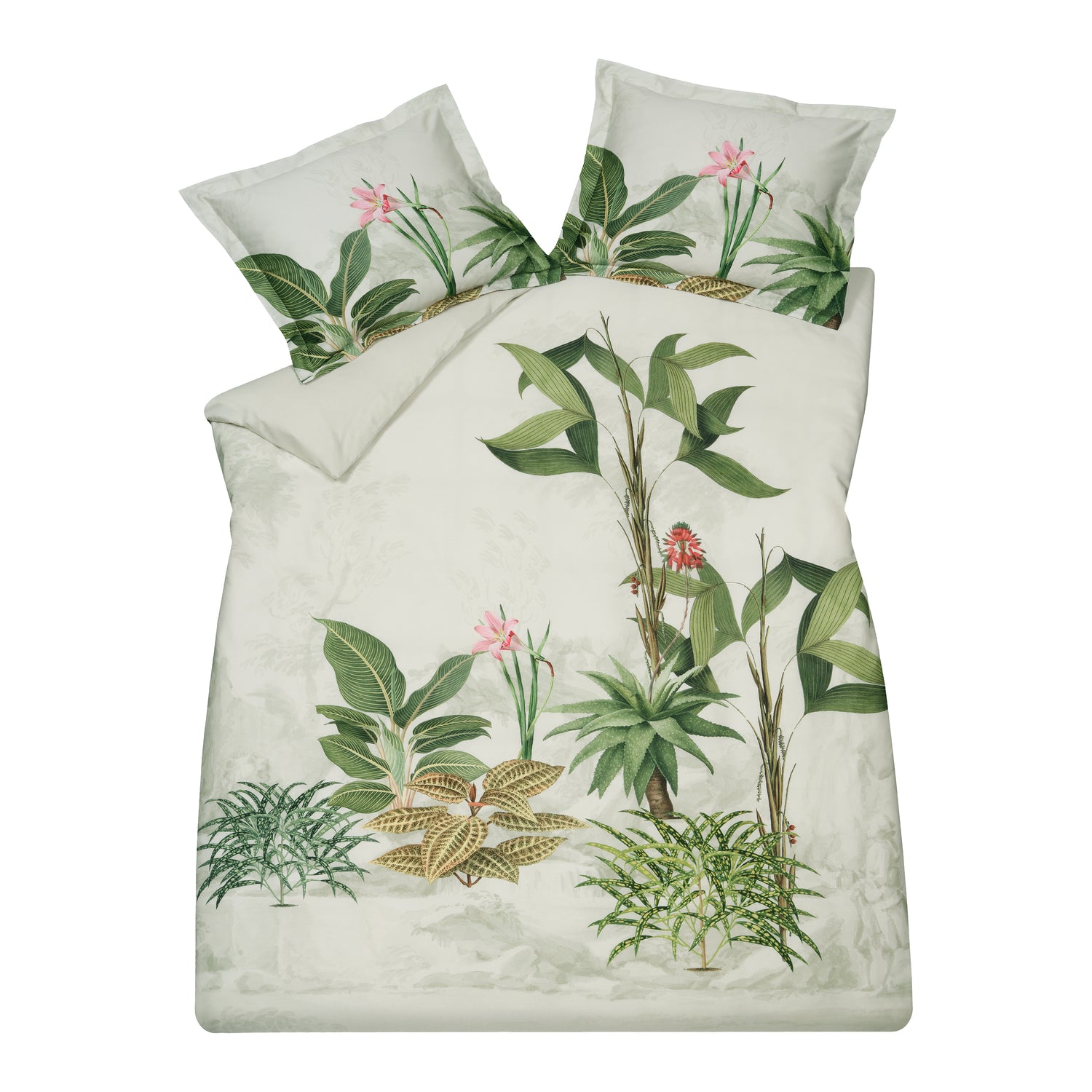 Vandyck Botanical Dekbedovertrek 140 x 200/220 cm - Stone