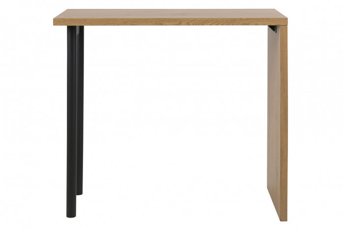 Hioshop Buddy bartafel in wild eiken decor en zwart metalen