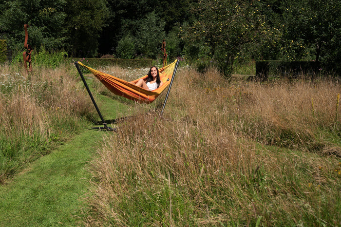 Tropilex® Hangmat met Standaard Eénpersoons Easy & Dream Orange Oranje