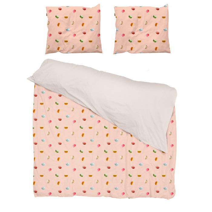 SNURK Macarons Dekbedovertrek 200 x 220 cm - Roze
