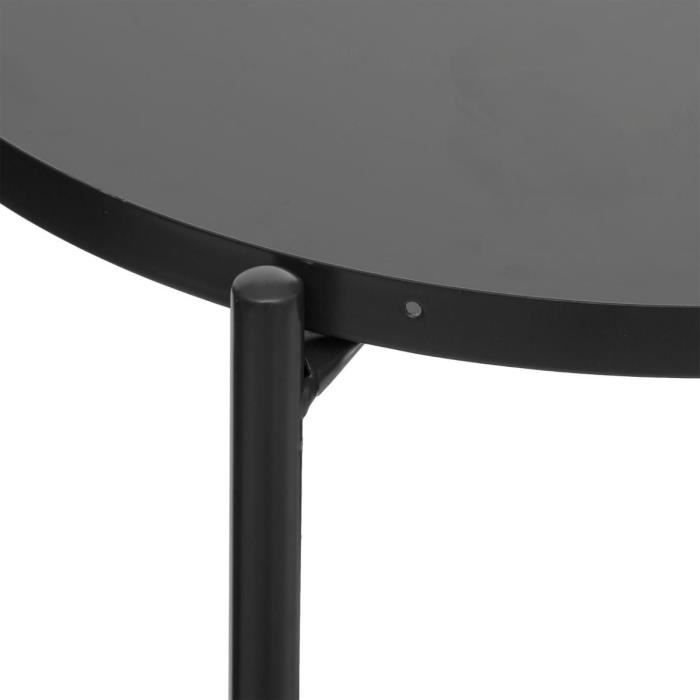 ATMOSPHERA Meeko metalen salontafel - Zwart